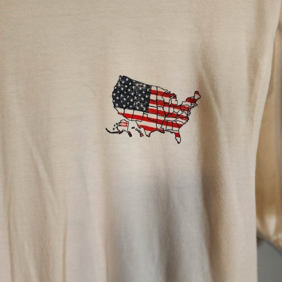 EUC Til Valhalla Project T-Shirt Home of the Free Because of the Brave Patriotic - Picture 5 of 6